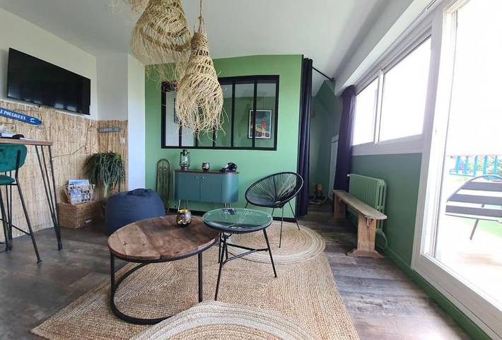 Gîte pour 5 personnes, avec vue et balcon dans Office de Tourisme de la Baule