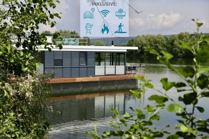 Ferienhaus für 5 Personen, mit Ausblick und Seeblick sowie Terrasse