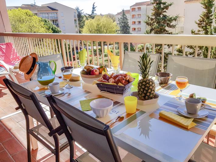 Appartement de vacances pour 5 personnes, avec terrasse et bassin pour enfant