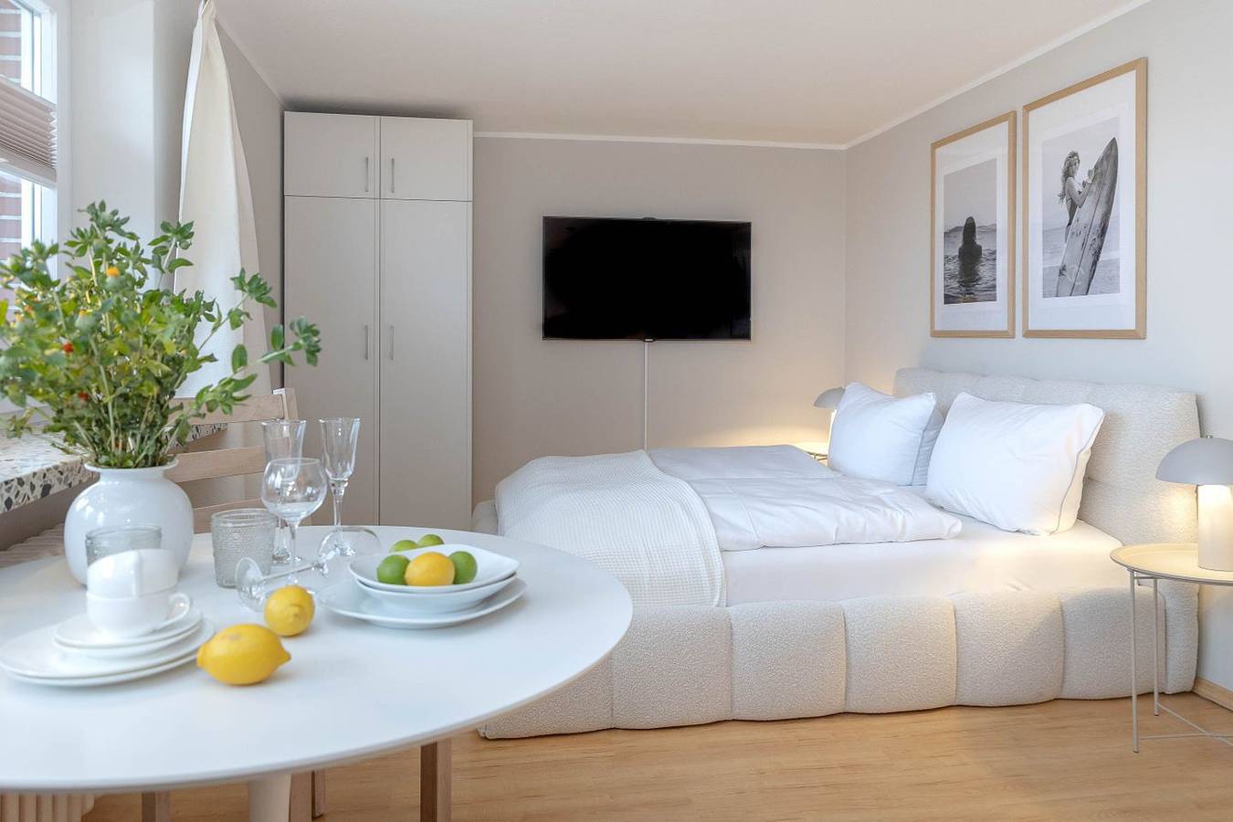 Ganze Wohnung, Dünengöre: Eben renoviertes modernes 1-Zimmerwohnung direkt am Strand in Westerland, Sylt (Gemeinde)