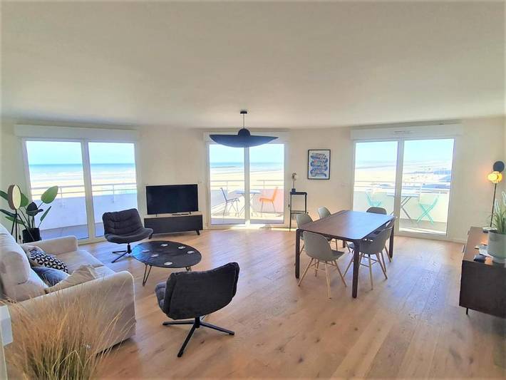 Ferienwohnung für 4 Personen, mit Balkon und Ausblick in Dünkirchen