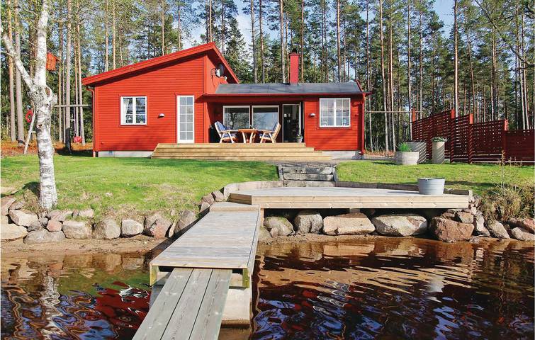 Ferienhaus für 4 Personen, mit Terrasse und Garten sowie Sauna in Schweden