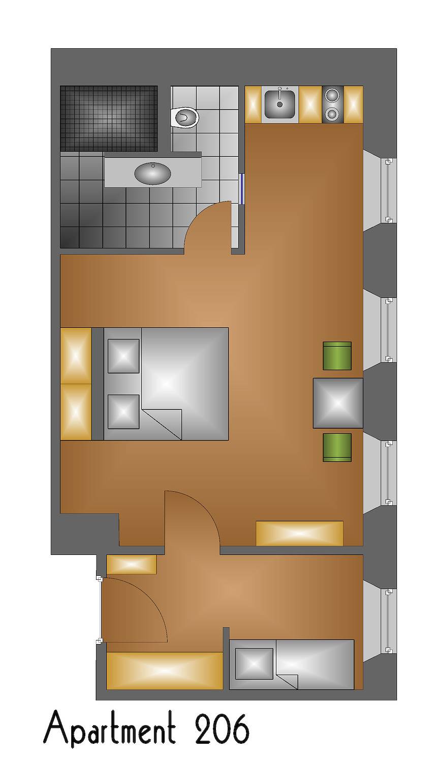 Ganze Ferienwohnung, Premium Suite 206 in Landau in der Pfalz, Landau