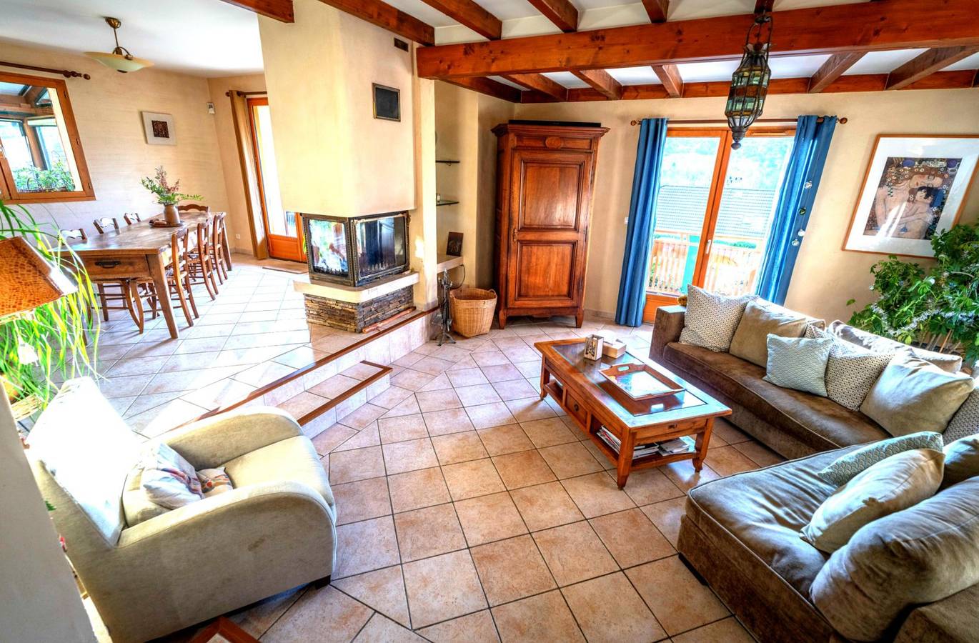 Villa Ginkgo, chambres d'hôtes, Bien-Être et vue lac - La chambre "Vue pommiers" in Doussard, Parc naturel régional du Massif des Bauges