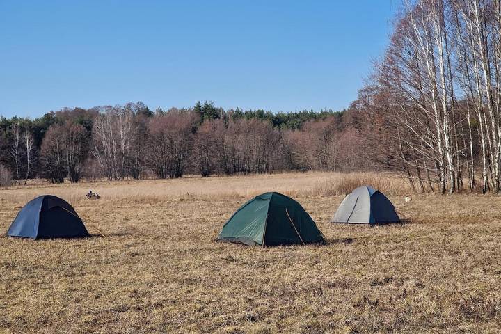 Kemping dla 2 osób, z widok i ogród w Mazowsze