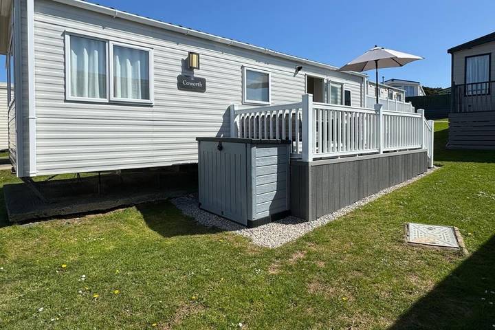 Cottage for 4 people, with balcony and ocean view, with pets in Perranporth