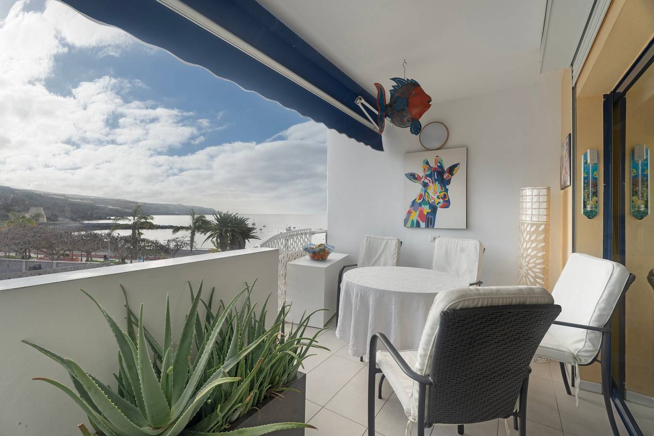 Ganze Wohnung, Urlaub 'Merlin' mit Meerblick, Wi-Fi und Klimaanlage in Playa San Juan, Guía de Isora