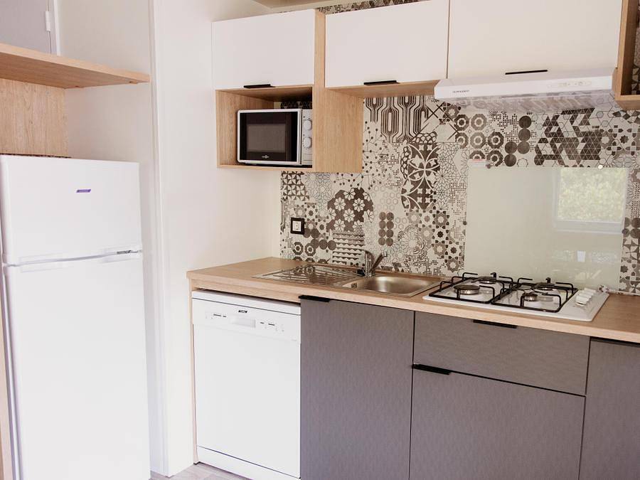 Camping Le Paradis - Mobilheim 4 personen - Haut-Medoc 2Ch in Saint-Laurent-Médoc, Regionaler Naturpark Médoc