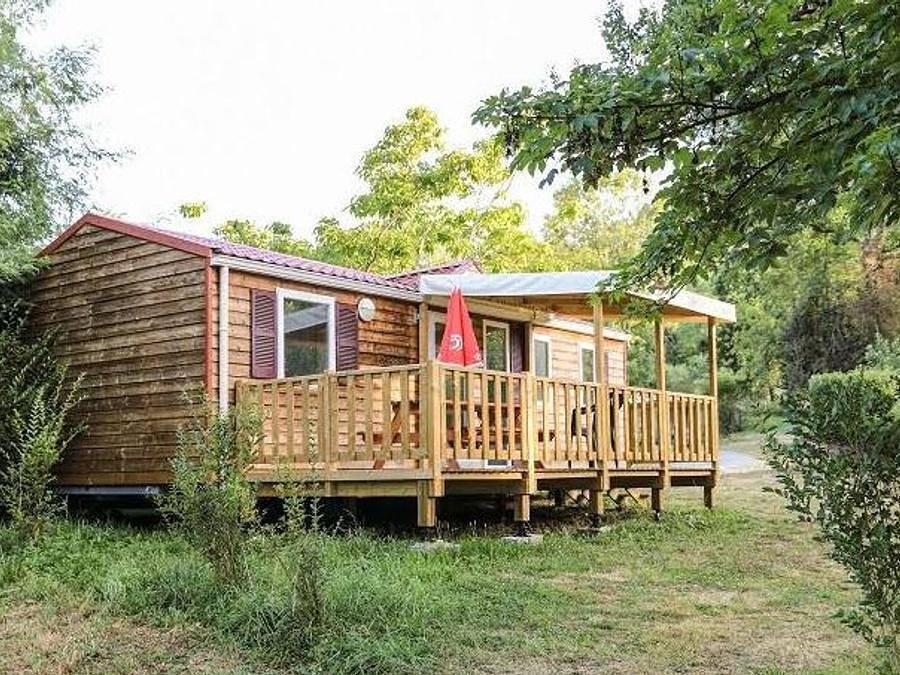 Camping Le Repaire - Mobilheim 6 personen - Mh 40 m² in Thiviers, Périgord Vert