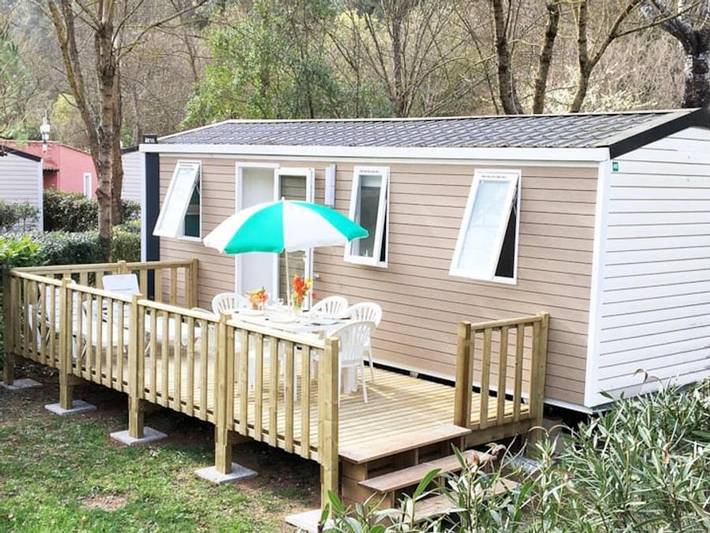 Flower Camping Les Tomasses - Mobilheim 6 personen - Komfort in Belgentier, Mittelmeerküste (Frankreich)