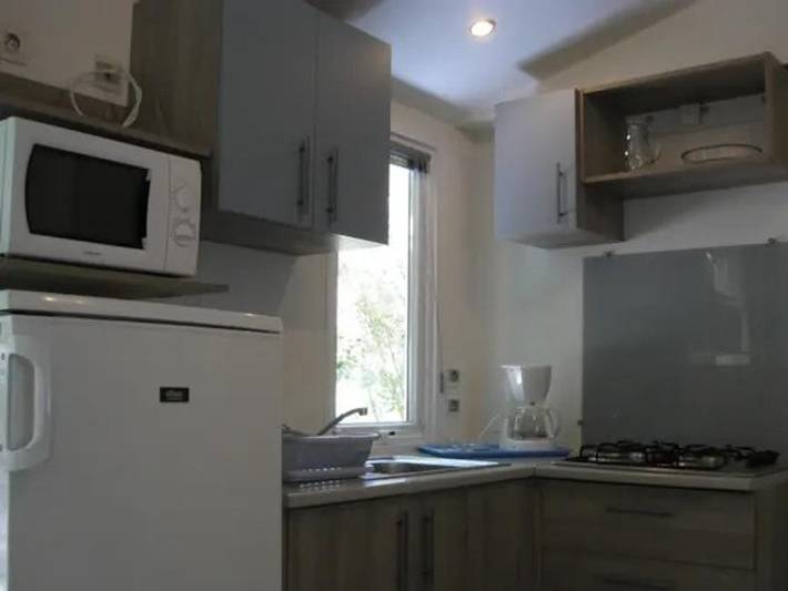 Camping Le Rebau  - Mobilheim 6 personen - Super Titania 3 Schlafzimmer in Montblanc, Mittelmeerküste (Frankreich)