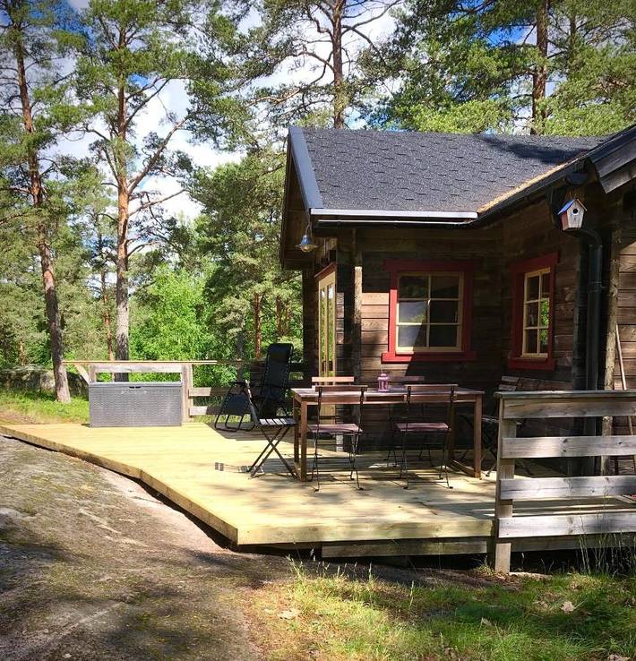 Hus för 4 Personer, med utsikt samt bastu och sjöutsikt och trädgård, med husdjur i Västervik