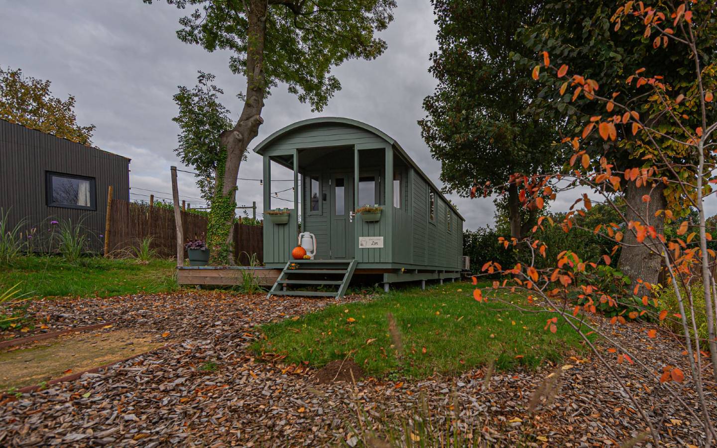 Gemütlicher Zigeunerwagen für 2 Personen mit Hottub auf einem kleinen Park Nähe Maastricht in Meerssen, Limburg (Niederlande)