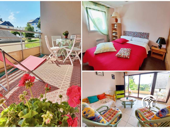 Gîte pour 4 personnes, avec Balcon dans Saint-Baudelle