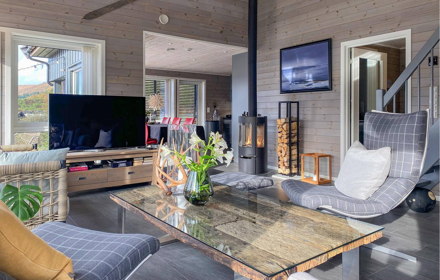 Ferienhaus für 6 Personen mit Terrasse in Eid