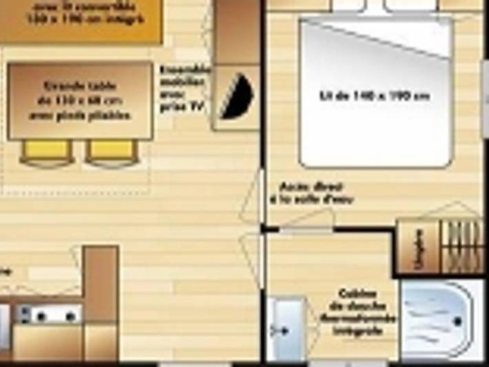 Bungalow für 2 Personen, mit Kinderpool in der Dordogne - 3