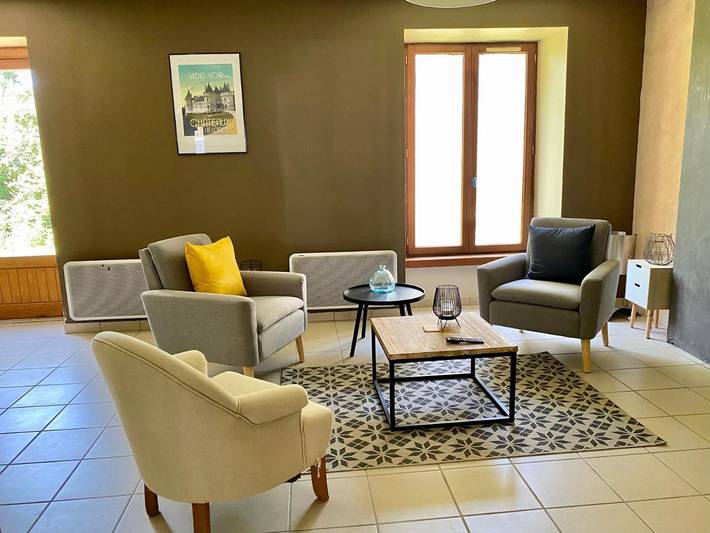 Gîte pour 2 personnes, avec Terrasse ainsi que Jardin et Vue à Mesland