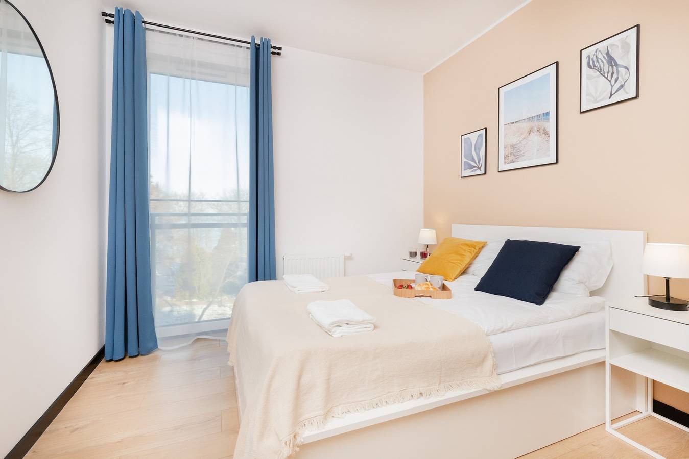 Ganze Wohnung, Comfortable Apartment with Balcony | Sauna and 240 m to the Beach in Puck, Polnische Ostsee