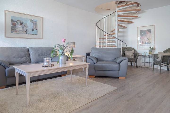 Ferienwohnung mit Meerblick für 4 Personen, mit Balkon auf Sylt