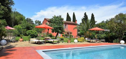 Villa pour 11 personnes, avec vue ainsi que piscine et jardin à Biot