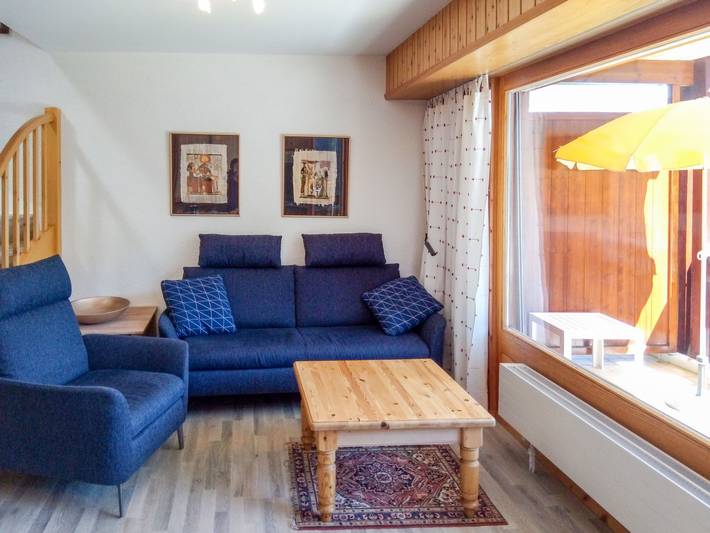 Vacation rental for 4 people, with sauna and terrace, with pets in Swiss Alps