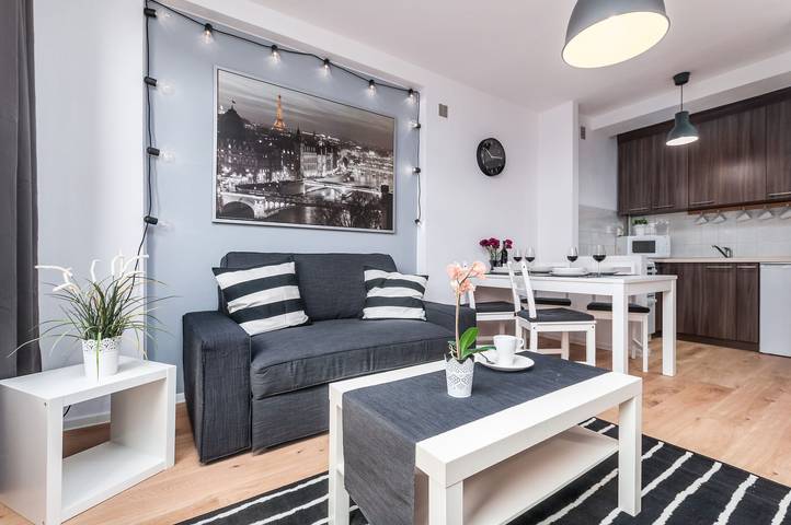 Apartment for 4 people, with terrace in Warsaw