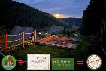 Ferienhaus für 6 Personen, mit Pool und Balkon sowie Sauna und Garten, mit Haustier im Schwarzwald