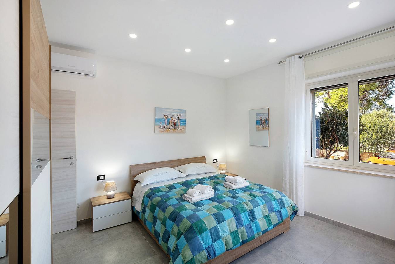 Ganze Wohnung, Ferienhaus 'Paestum Eden' mit Meerblick, Wlan und Klimaanlage in Licinella - Torre di Paestum, Cilento