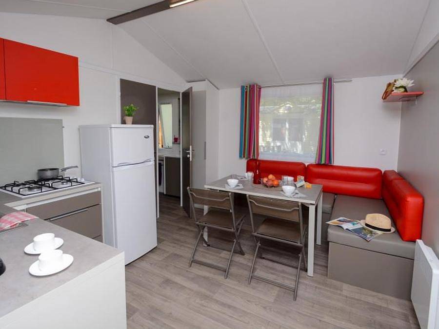 Camping Vert Gapeau - Mobilhome 5 personas - Casa móvil Mimosa de 2 dormitorios con aire acondicionado (29 m²) in Hyeres, Region de Toulon
