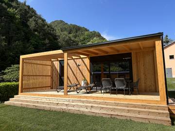 Bungalow für 6 Personen, mit Garten und Terrasse, mit Haustier am Gardasee