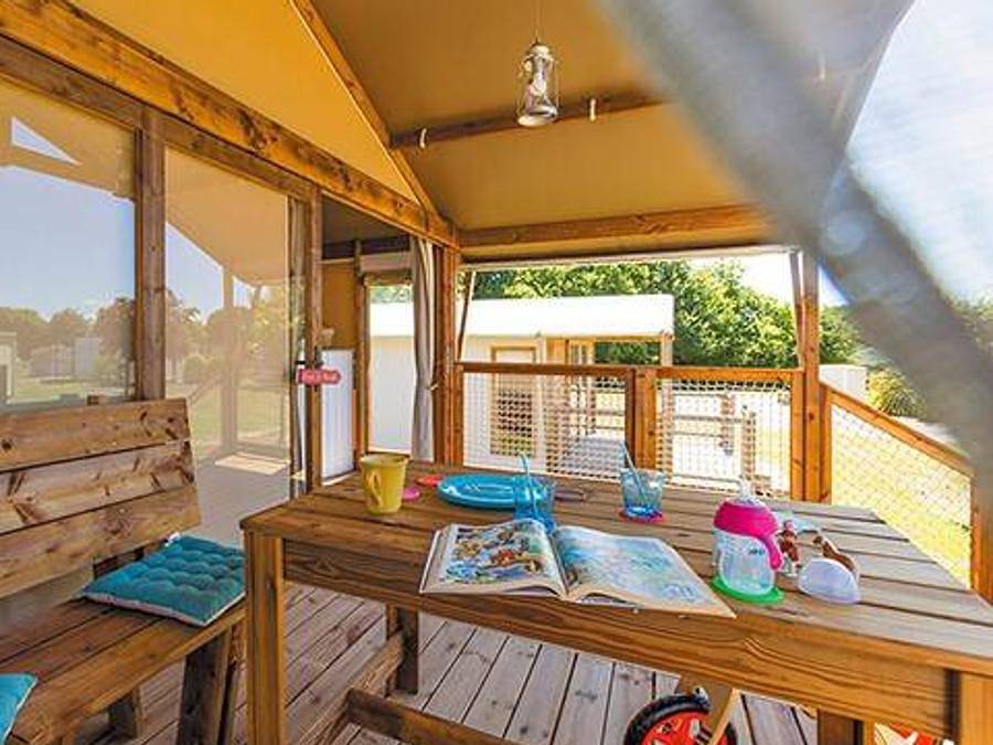 Camping Atlantic Club Montalivet - Safarizelt 5 personen - Lodge-Zelt | 2 Schlafzimmer | Kapazität 4/5 Personen | Ohne Bad in Vendays-Montalivet, Lesparre-Médoc und Umgebung
