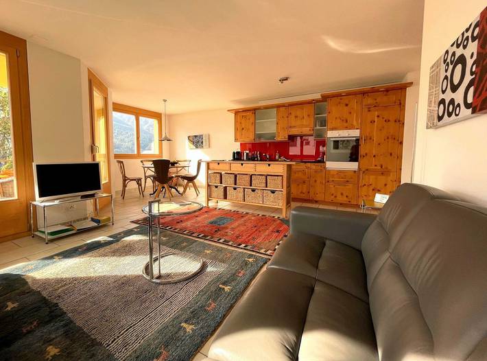 Ferienwohnung für 2 Personen, mit Balkon in Sent