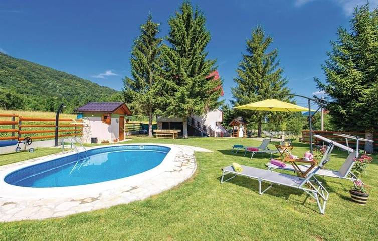 Ferienhaus für 6 Personen, mit Garten und Ausblick sowie Pool - 1