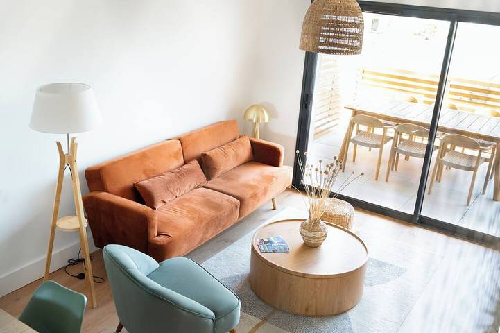 Ferienhaus für 6 Personen, mit Balkon und Garten