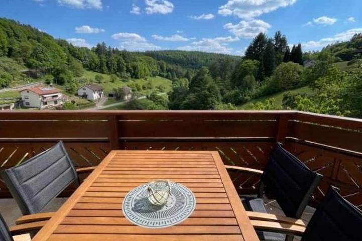 Gîte pour 6 personnes, avec Balcon à Neckarsteinach