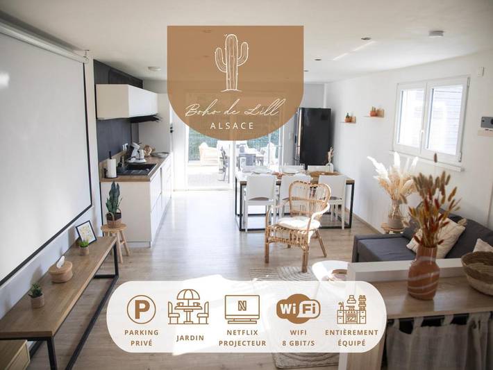 Appartement de vacances pour 6 personnes, avec jacuzzi et jardin, animaux acceptés