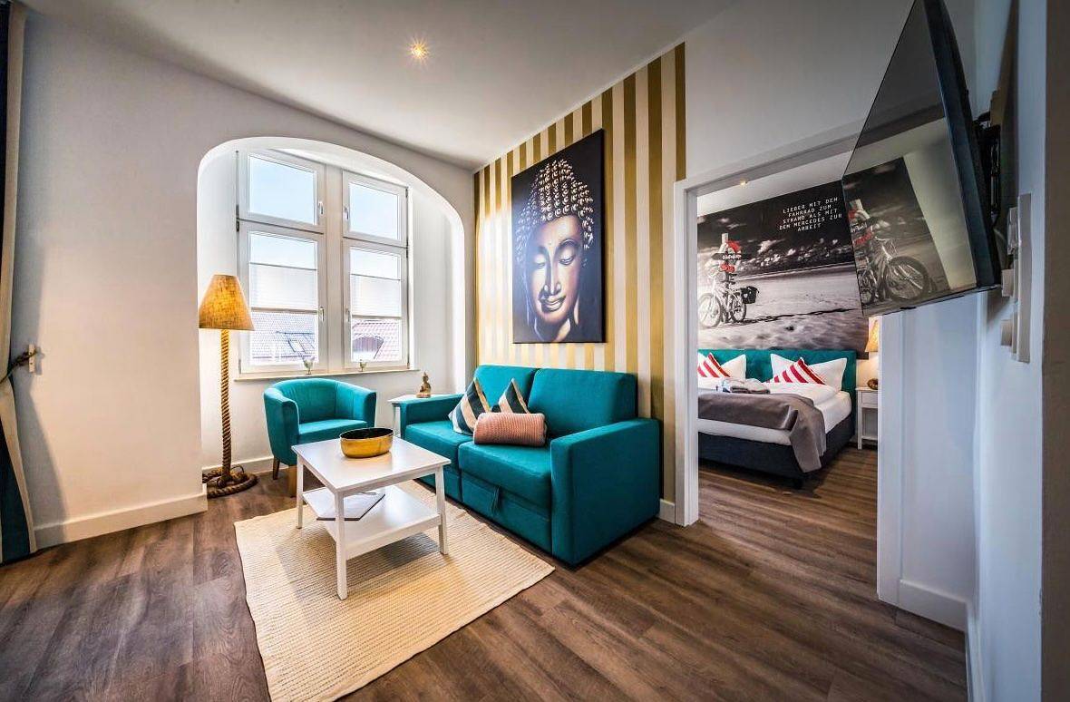 Ganze Wohnung, Ferienwohnung Beach in Ria´s Beachvilla - Urlaub mit Hund in Borkum