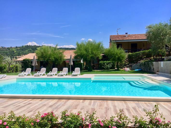 Vakantieappartement voor 4 personen, met Terras en Tuin in Garda