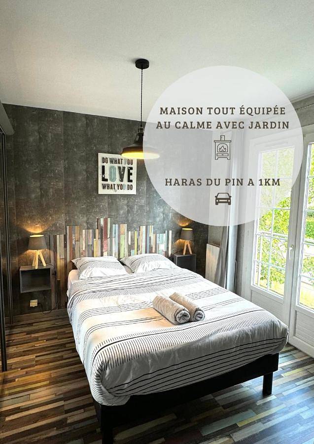 Location de vacances pour 5 personnes, avec jardin dans Le Pin-au-Haras