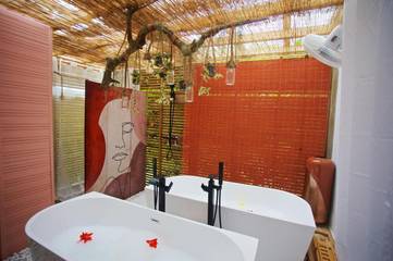 Lodge pour 2 personnes, avec jardin et jacuzzi en Guadeloupe