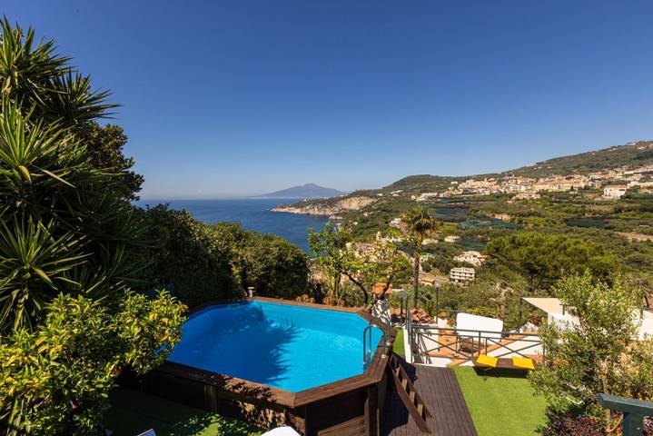 Villa per 6 persone, con vista oceano e piscina nonché giardino in Conca Verde - Sorrento