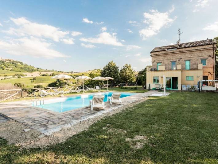 Villa mit privatem Pool und unglaublicher Aussicht in Montedinove, Provincia di Ascoli Piceno