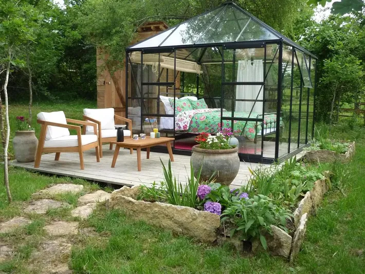 Tente pour 2 personnes, avec jardin et vue - 1