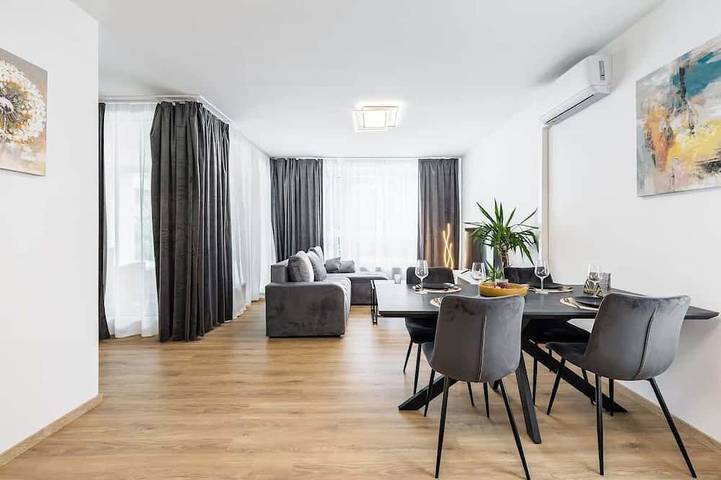 Ferienwohnung für 4 Personen, mit Balkon und Garten