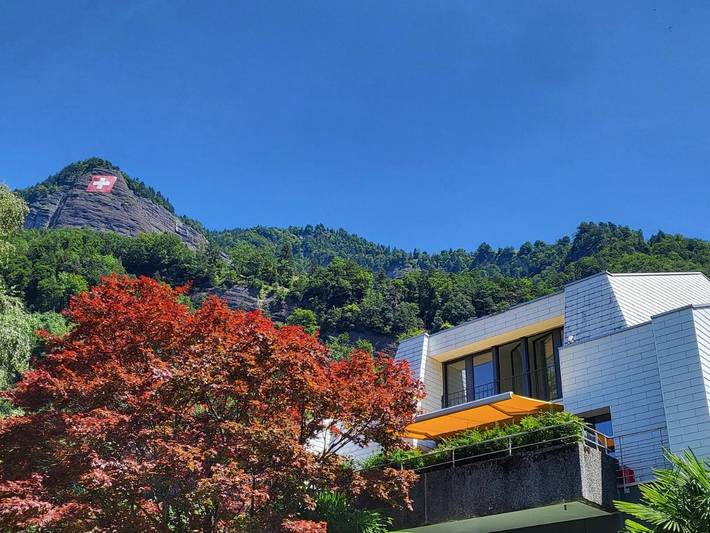 Appartement de vacances pour 6 personnes, avec Balcon et Terrasse ainsi que Sauna et Vue à Vitznau