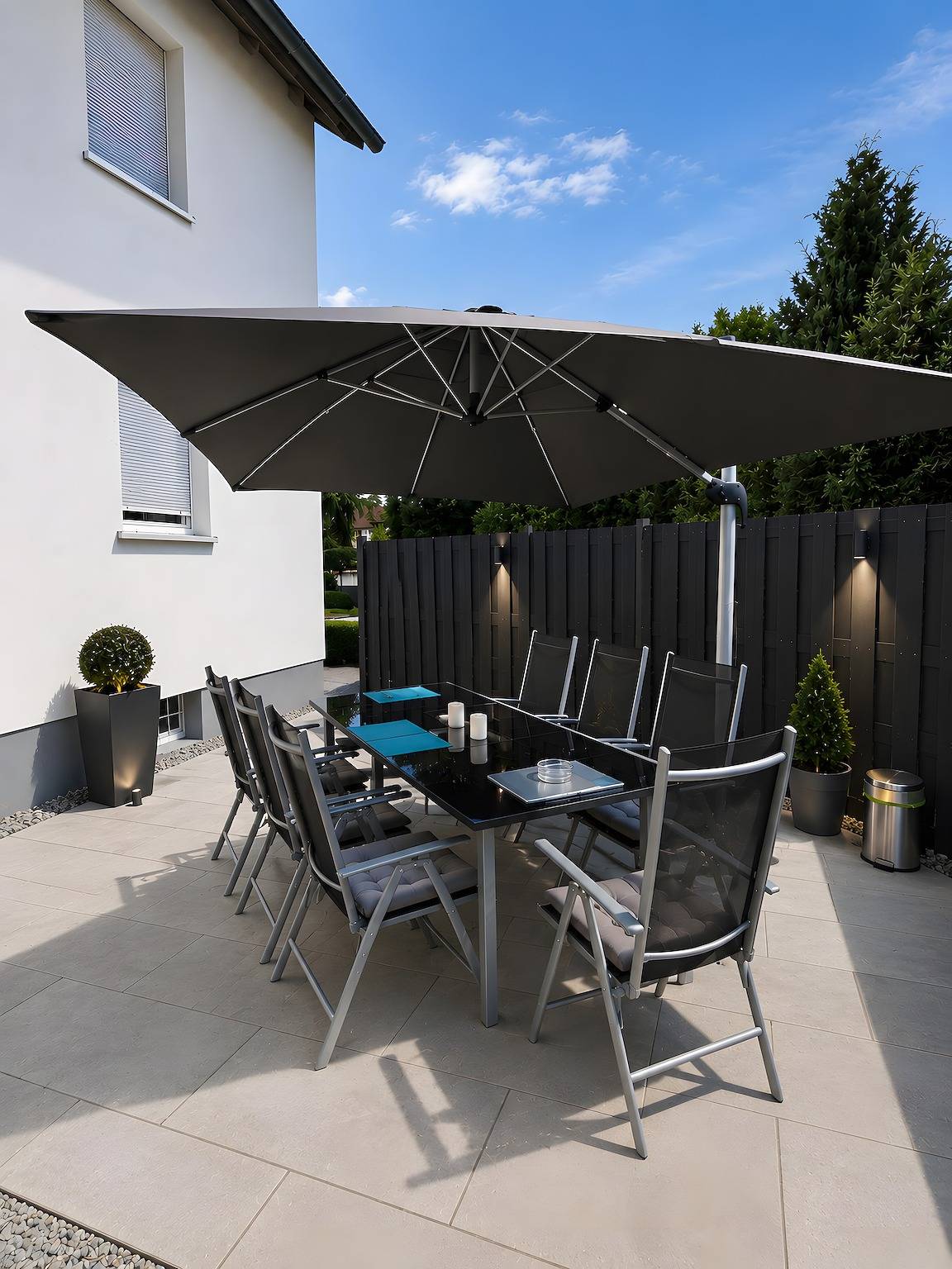 Ferienhaus 'Bailey' mit privatem Garten, Balkon und Wlan in Laupheim, Landkreis Biberach