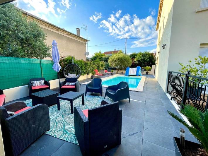 Villa pour 7 personnes, avec balcon et piscine à Alès - 4