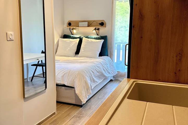 Ganze Wohnung, L'écrin de la Dent d'Oche - 17m2 perfect for 2 at the foot of the slopes (ski/hiking) in Bernex, Thonon-les-Bains und Umgebung