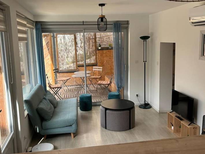 Appartement de vacances pour 4 personnes, avec terrasse et jardin