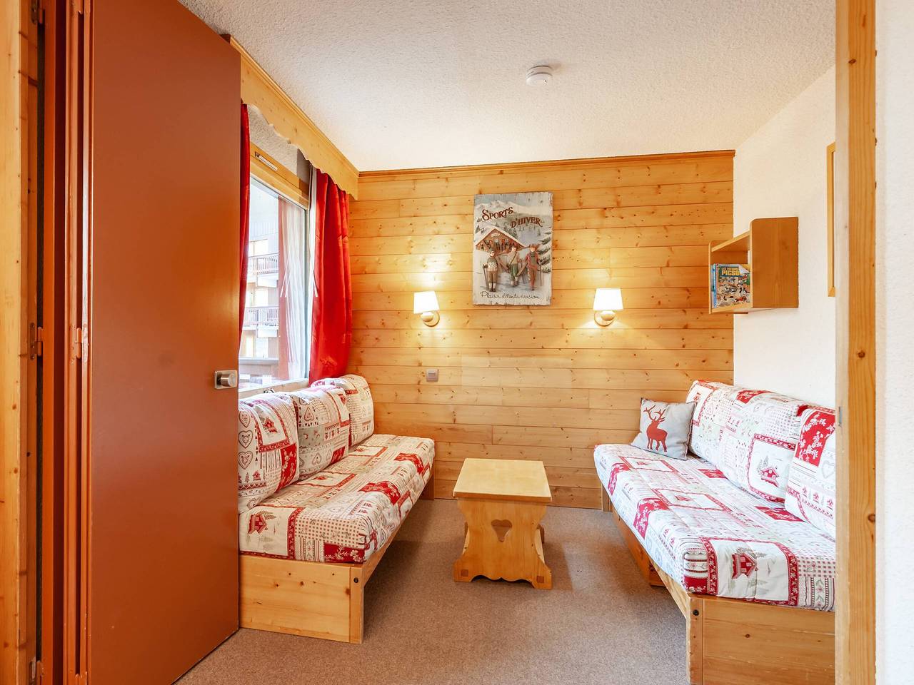 Monolocale intero, Ski-in/ski-out studio, balcony, divisible, Laitelet in Méribel-Mottaret, Les Allues